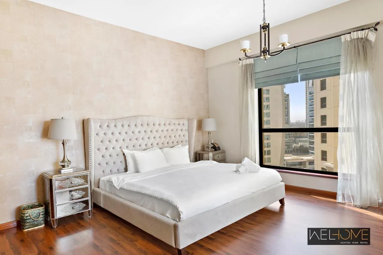 Welhome - Waterfront Family-Size Apt With Jbr Beach Access Dubai Apartment
