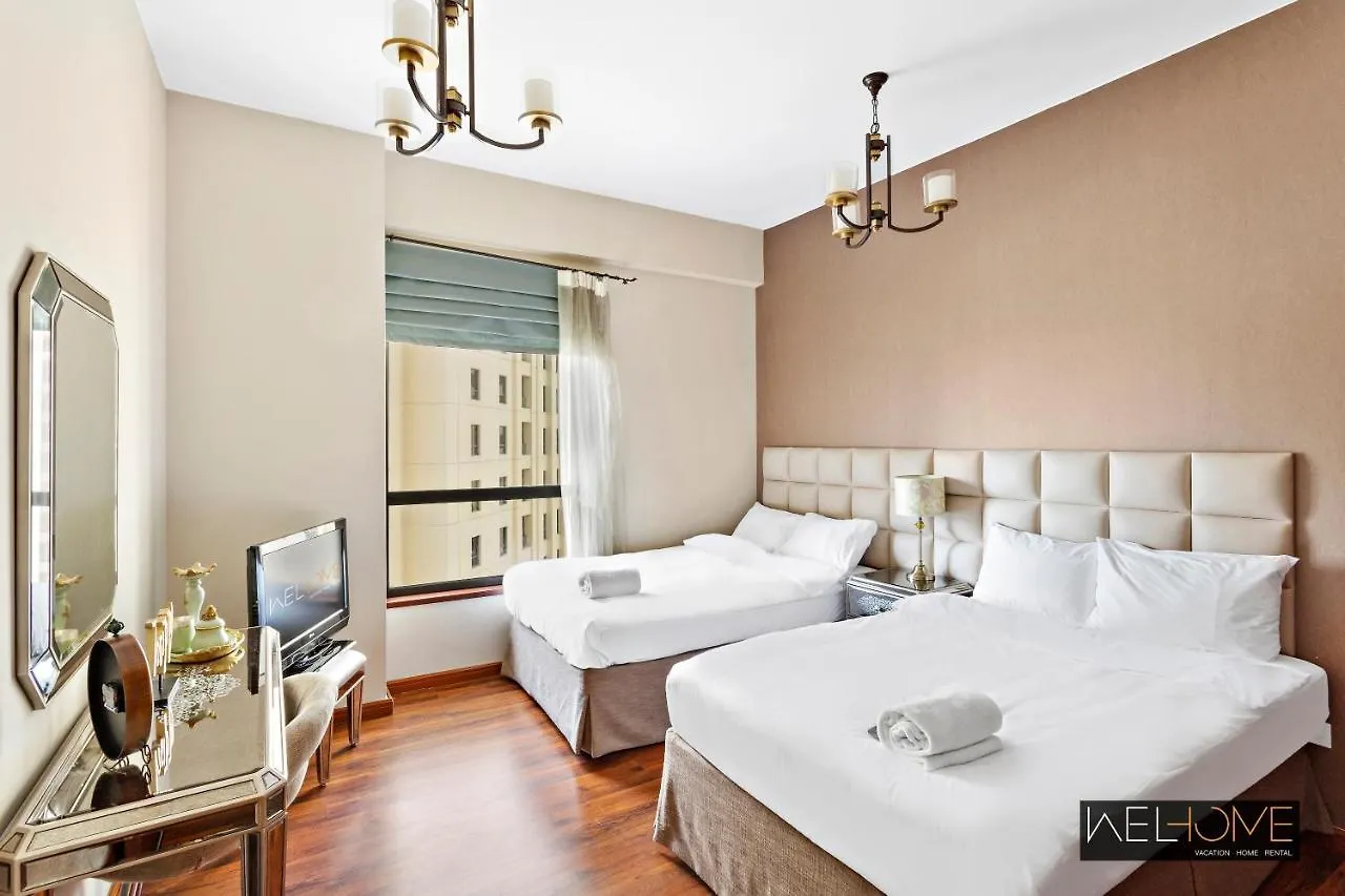 Welhome - Waterfront Family-Size Apt With Jbr Beach Access Dubai Apartment